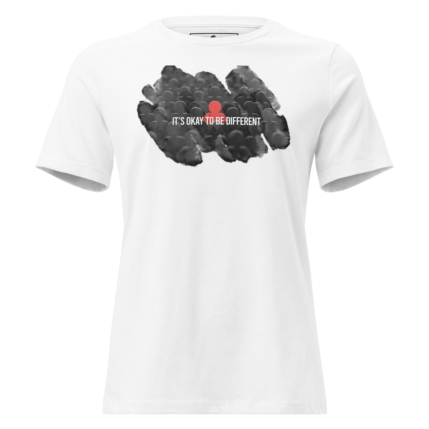 It’s Okay to Be Different - Crowd Edition White Motivational Women’s T-Shirt