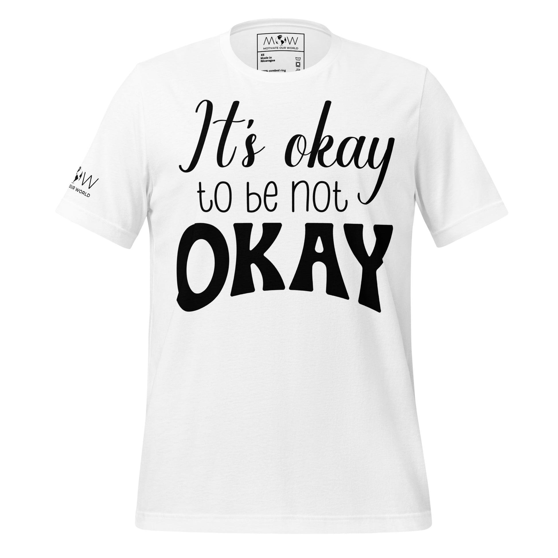 It's Okay to Be Not Okay - Classic Edition White Motivational Men's T-Shirt
