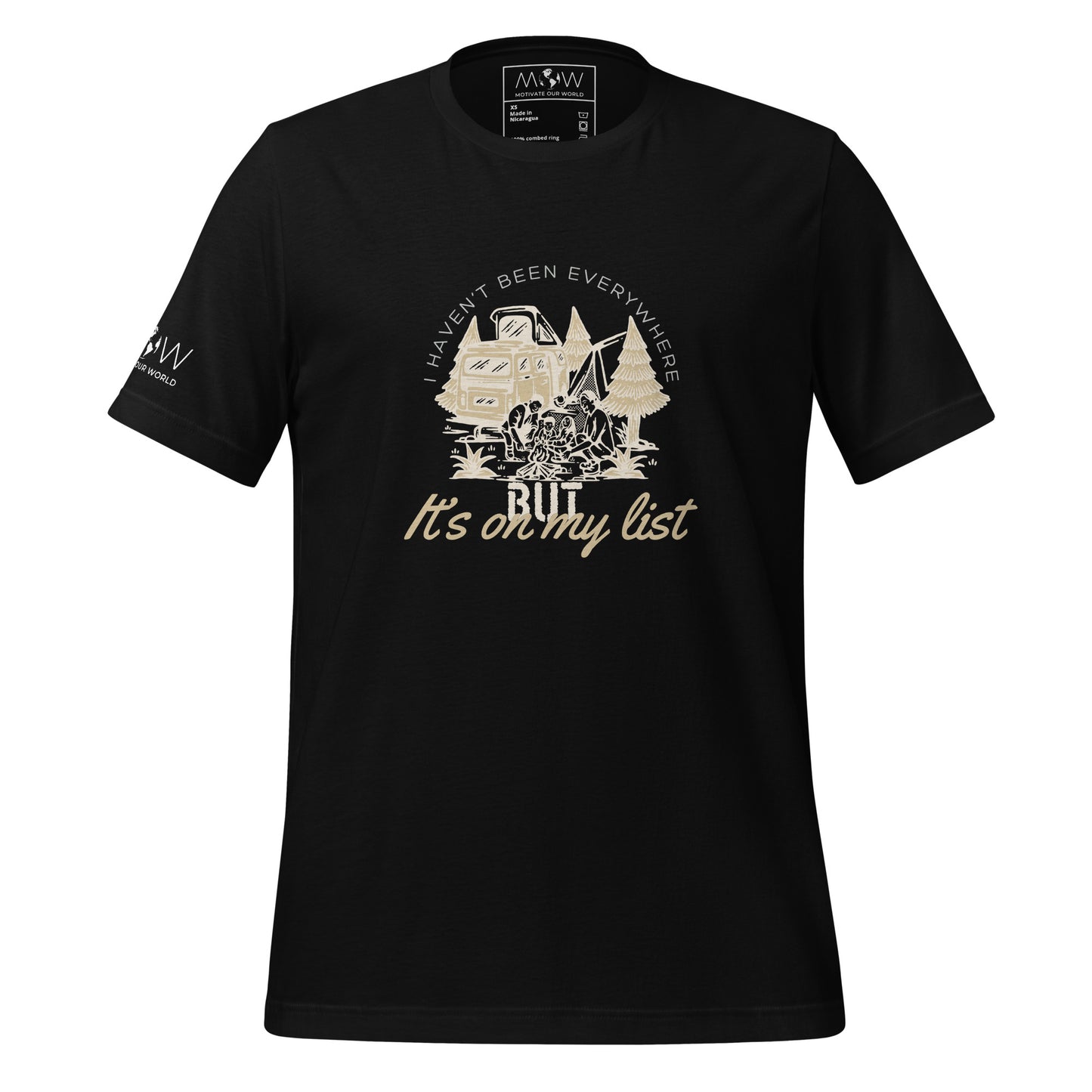 It’s On My List Men's Motivational Black T-Shirt