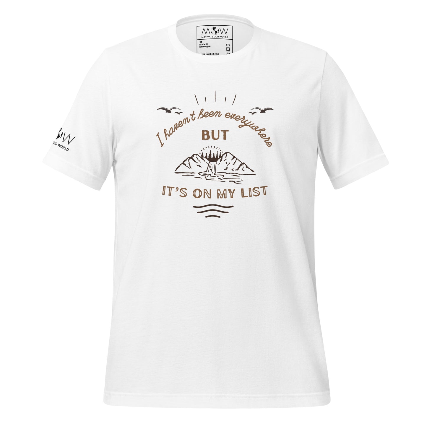 It’s On My List Men's Motivational White T-Shirt