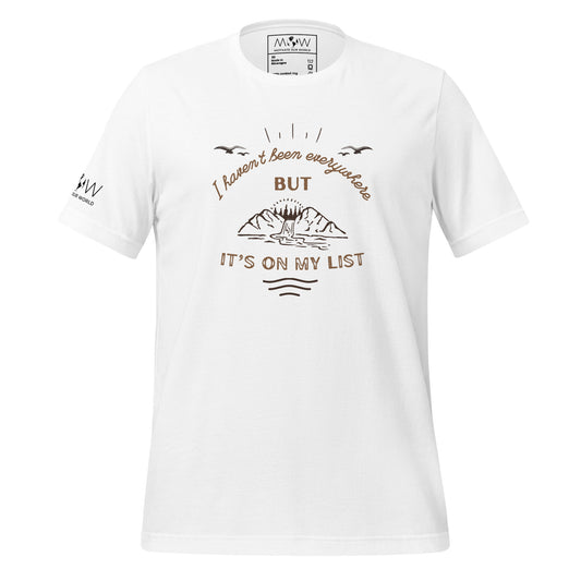 It’s On My List Men's Motivational White T-Shirt