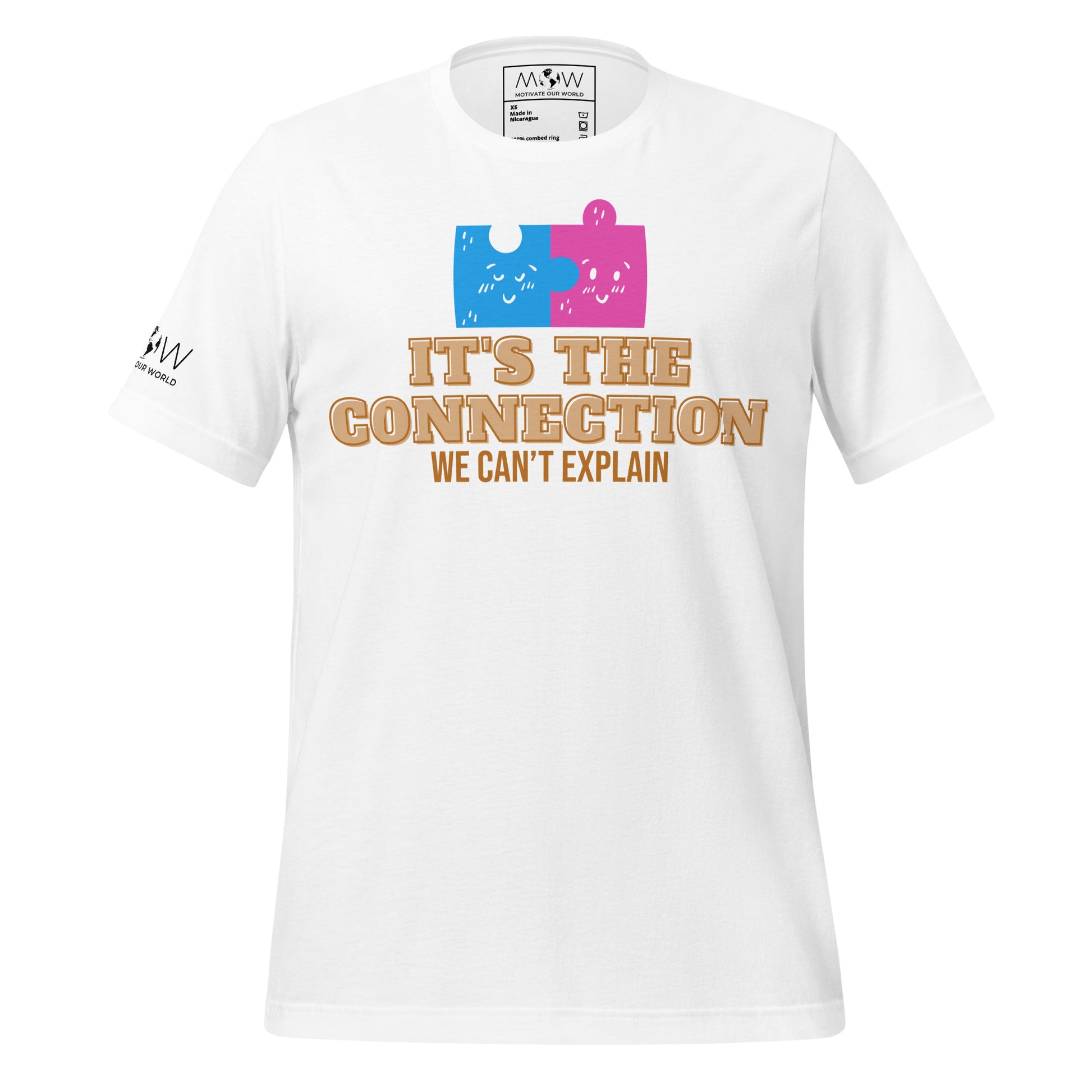It’s the Connection We Can’t Explain White Motivational Men's T-Shirt