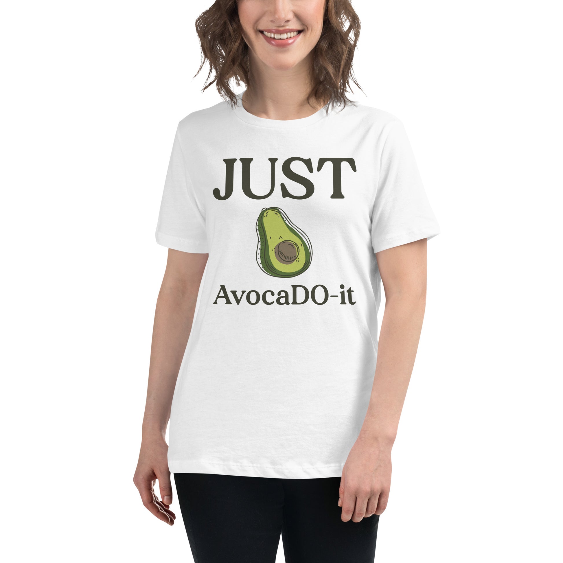 Just AvocaDO-it - Classic White Motivational Women’s T-Shirt Lifestyle