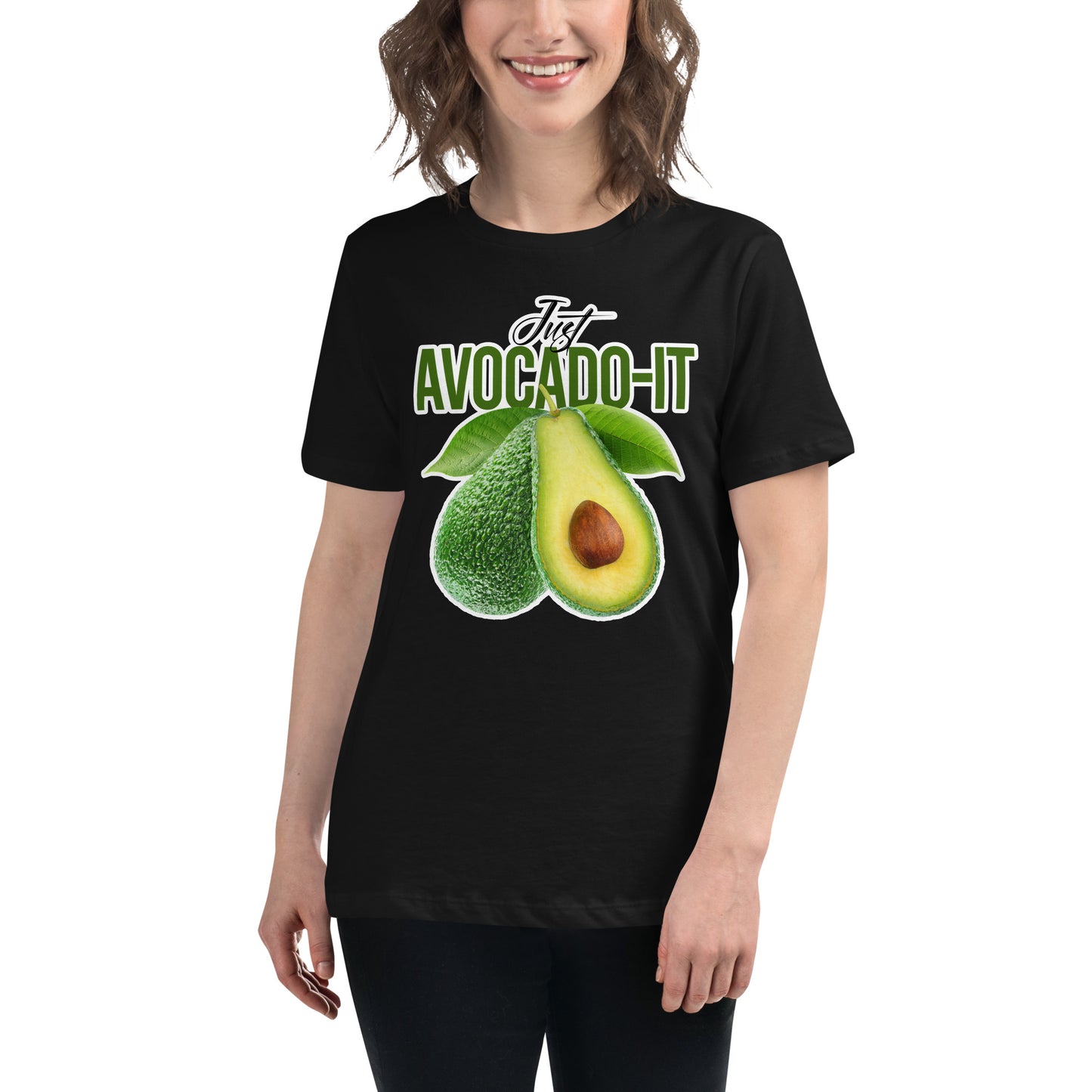Just AvocaDO-it Fresh Avocado Black Motivational Women’s T-Shirt Lifestyle