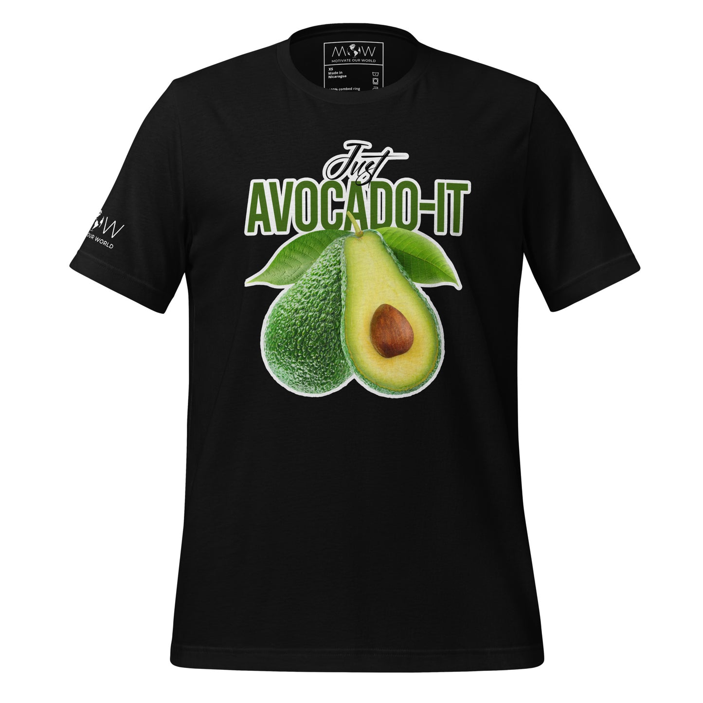 Just AvocaDO-it Men's Motivational Black T-Shirt