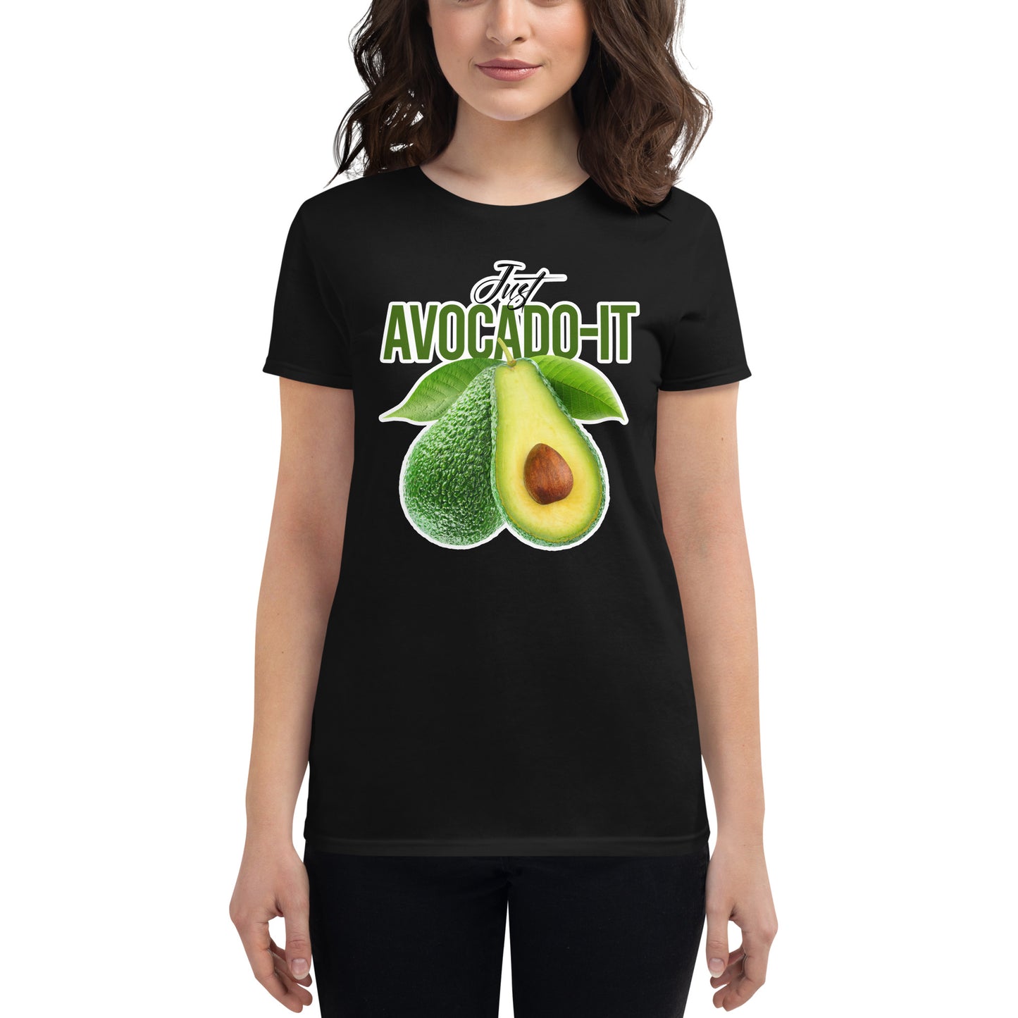 Just AvocaDO-it Women’s Motivational Black T-Shirt