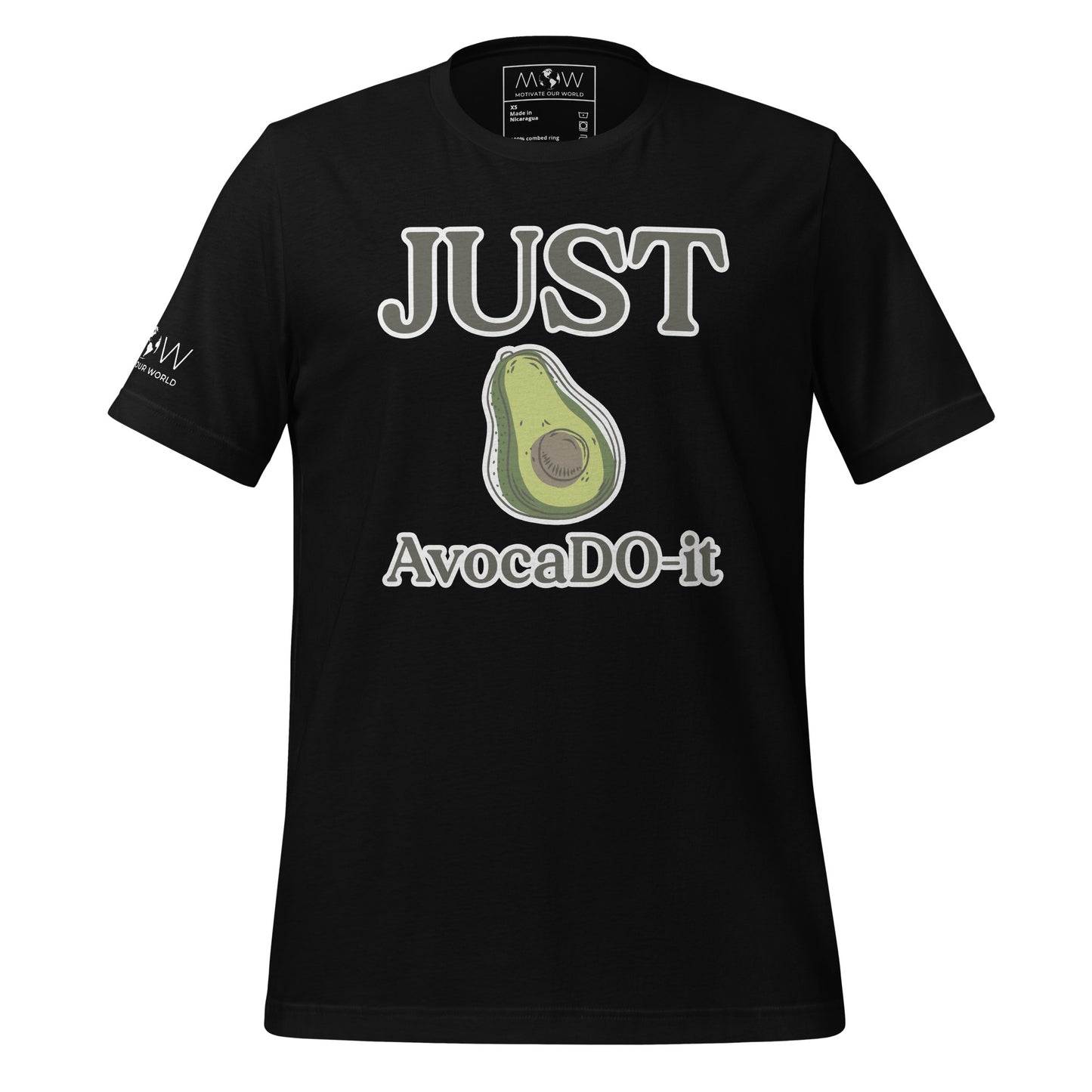 Just AvocaDO-it Men's Motivational Black T-Shirt