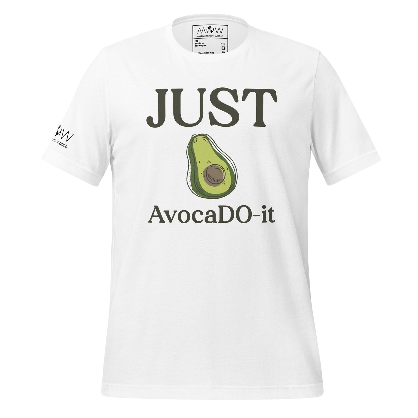 Just AvocaDO-it Men's Motivational White T-Shirt