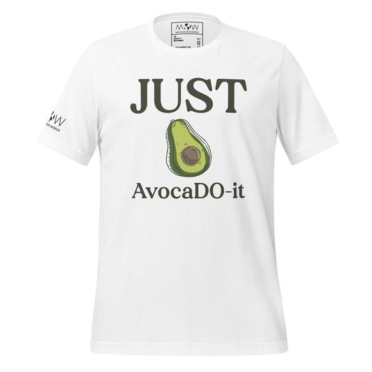 Just AvocaDO-it Men's Motivational White T-Shirt