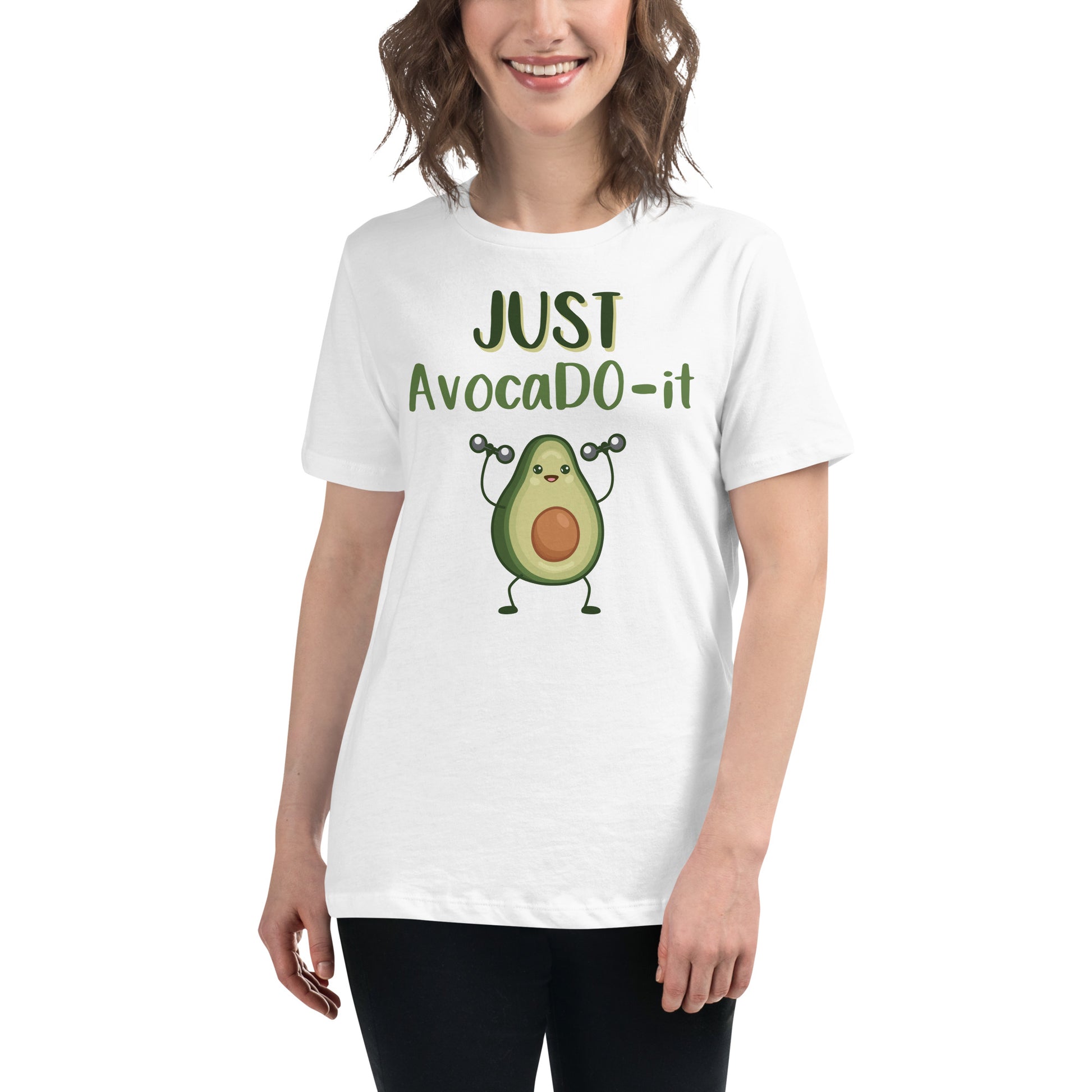Just AvocaDO-it White Motivational Women’s T-Shirt Lifestyle