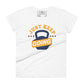 Just Keep Going (Kettlebell) Women’s Motivational White T-Shirt