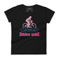 Just Ride the Damn Bike Women’s Motivational Black T-Shirt