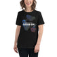 Keep Calm & Game On - Different Gaming Controllers Black Motivational Women’s T-Shirt Lifestyle