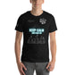Keep Calm and Game On - Futuristic Black Motivational Men's T-Shirt