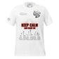 Keep Calm and Game On - Futuristic White Motivational Men's T-Shirt