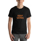 Keep Going III Men's Motivational Black T-Shirt