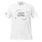 Keep Going II Men's Motivational White T-Shirt