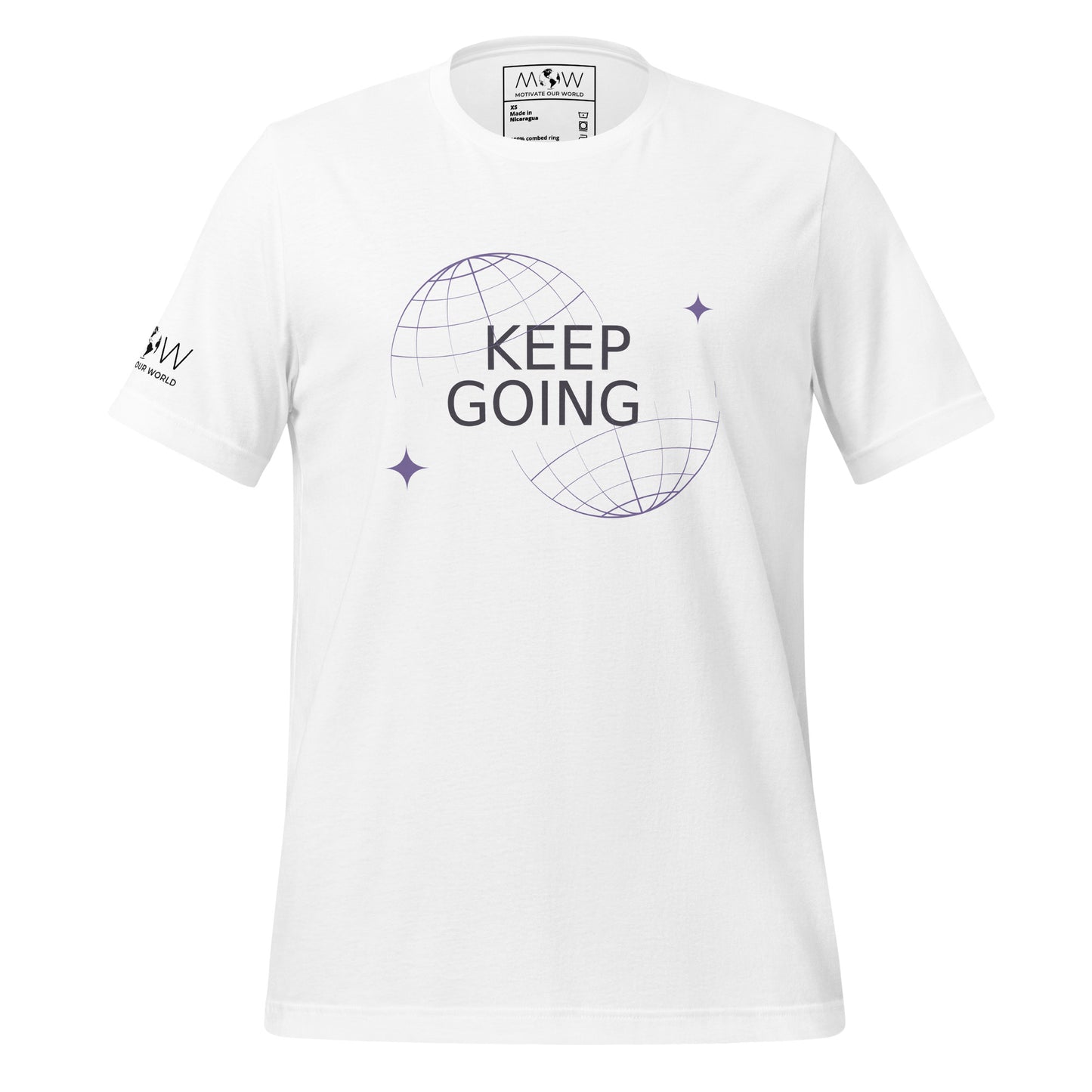 Keep Going II Men's Motivational White T-Shirt