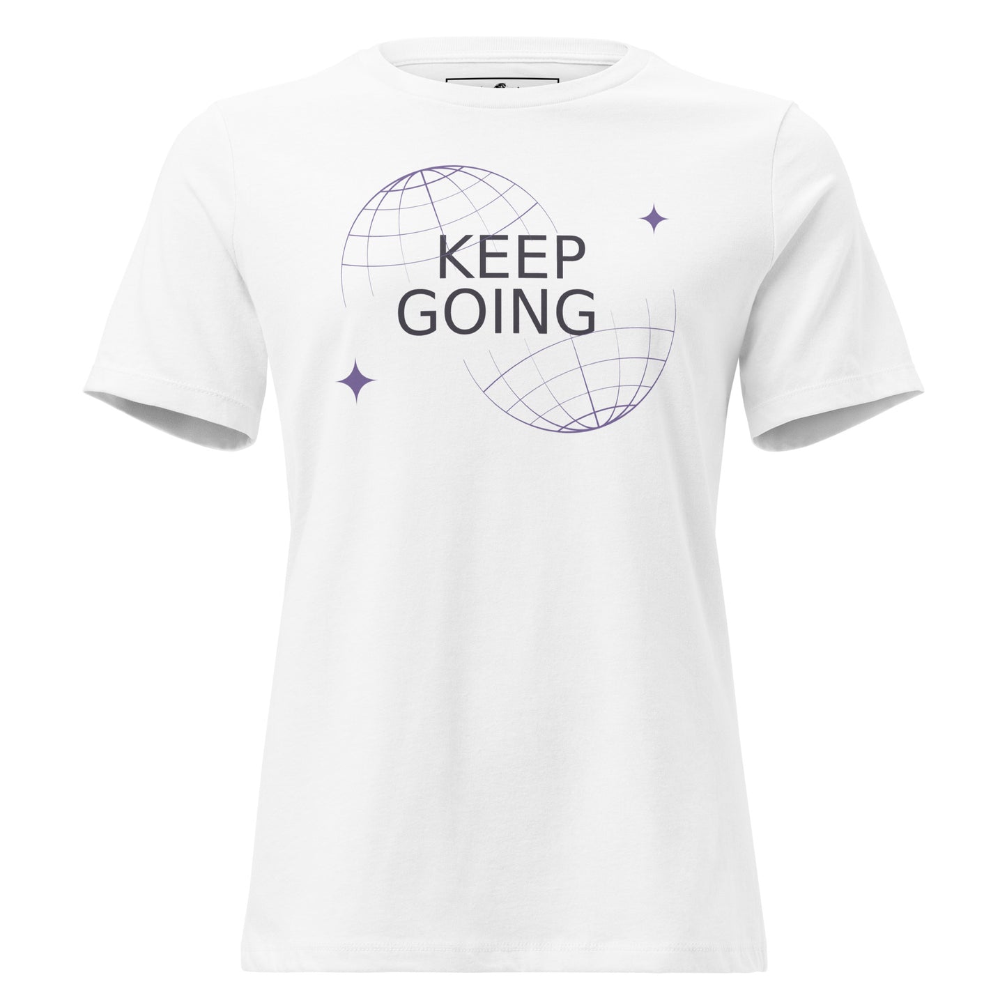 Keep Going II White Motivational Women’s T-Shirt