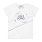 Keep Going II Women’s Motivational White T-Shirt