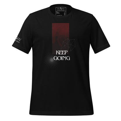 Keep Going IV Men's Motivational Black T-Shirt