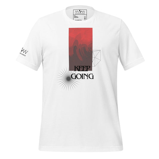 Keep Going IV Men's Motivational White T-Shirt