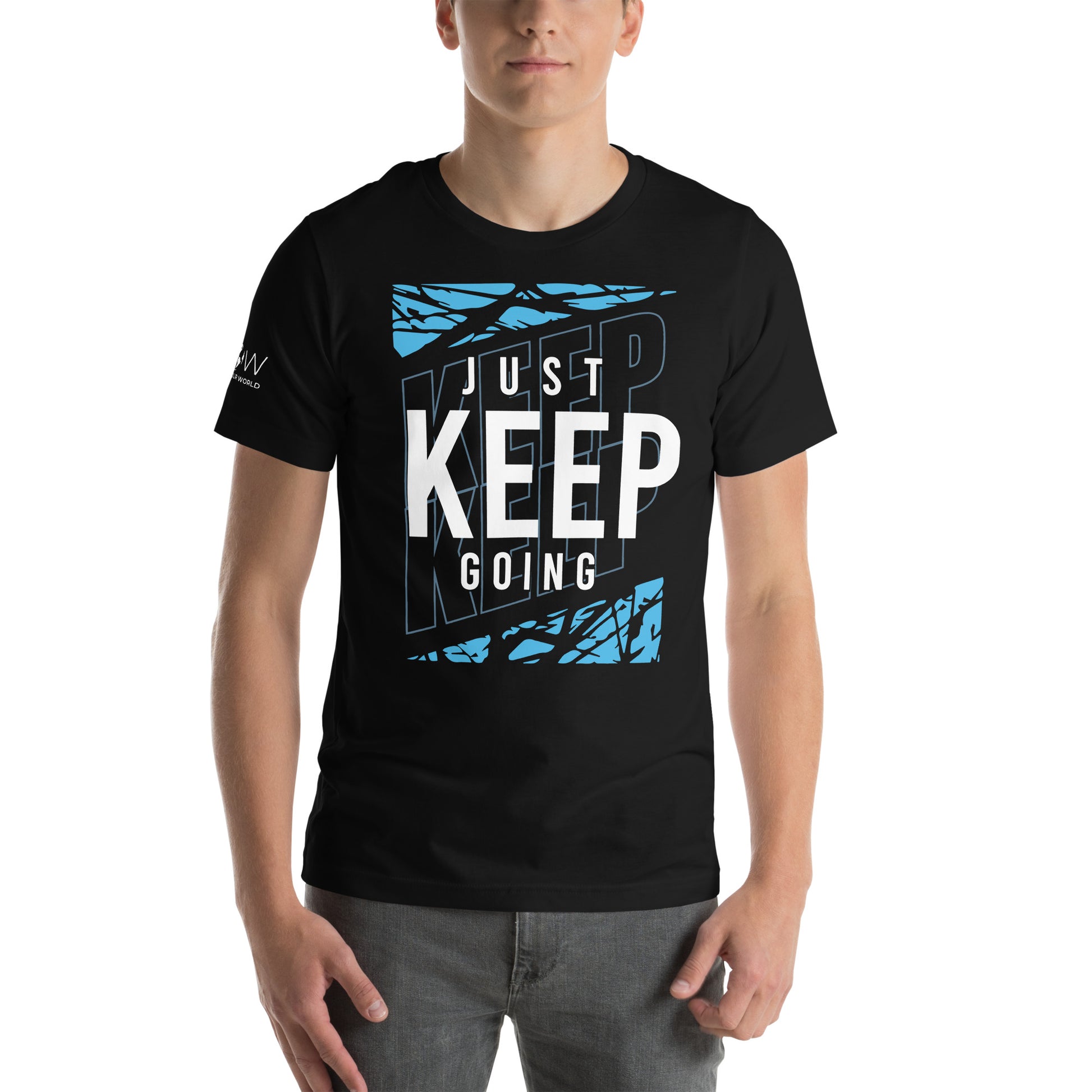 Keep Going Men's Motivational Black T-Shirt