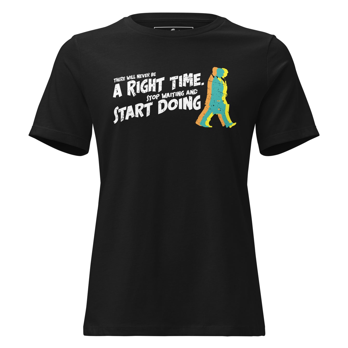 Keep Moving Forward Black Motivational Men's T-Shirt