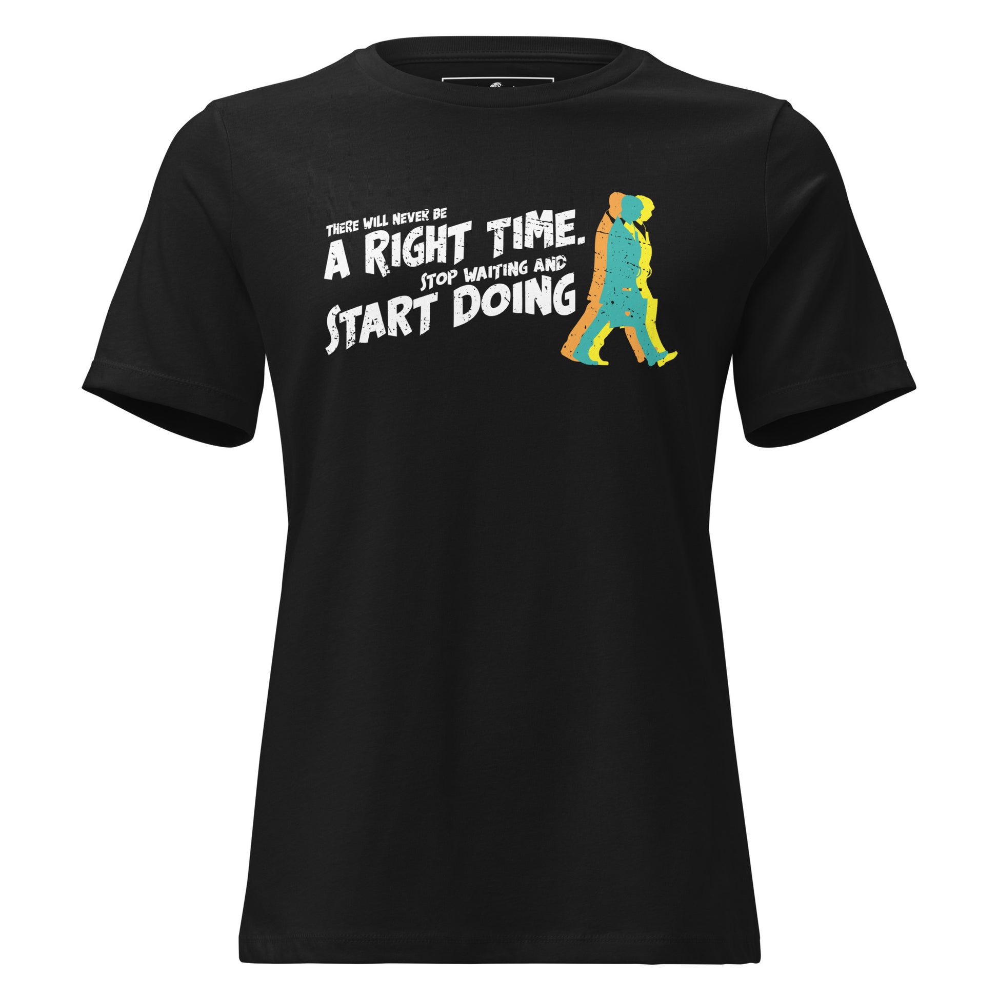 Keep Moving Forward Black Motivational Men's T-Shirt