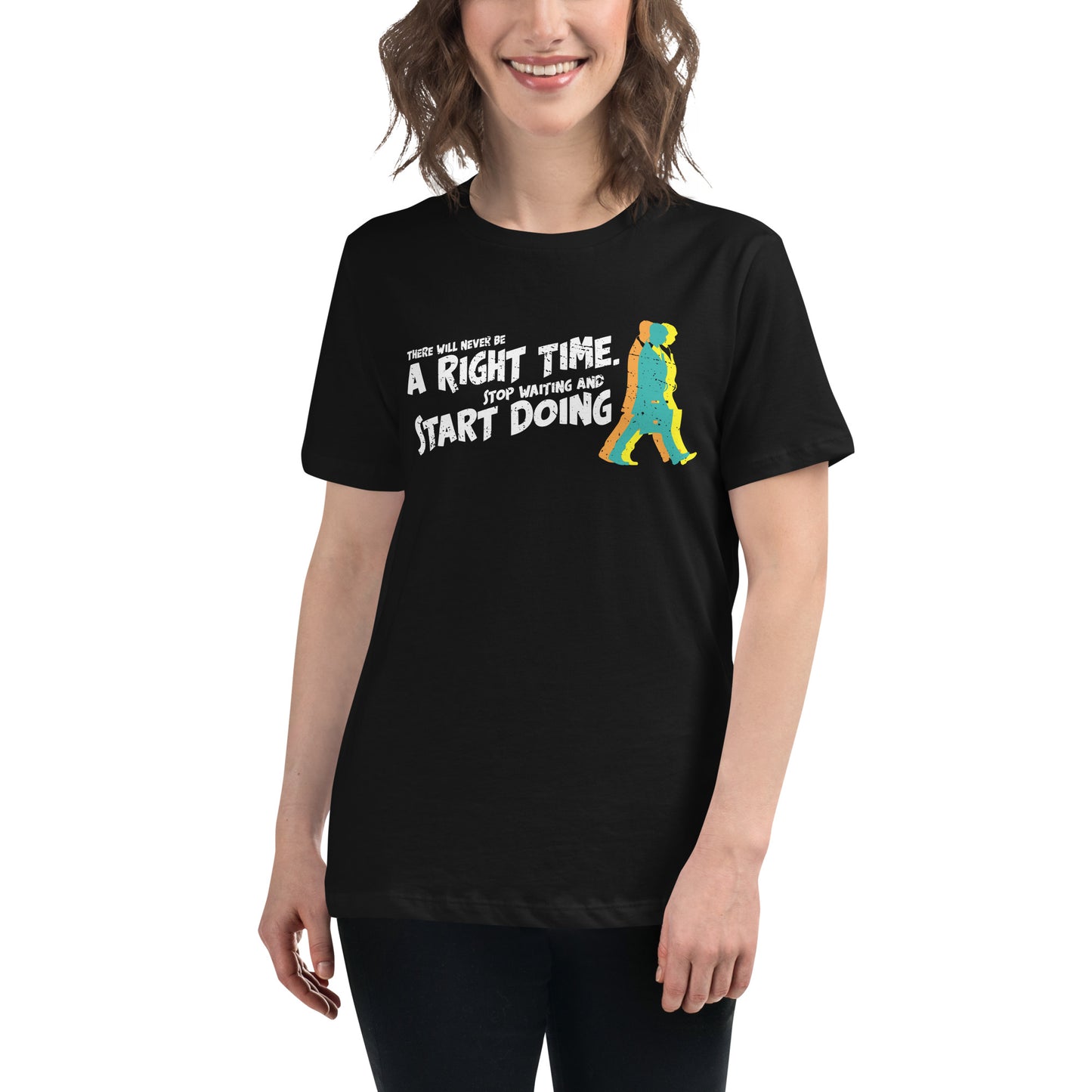 Keep Moving Forward Black Motivational Men's T-Shirt Lifestyle