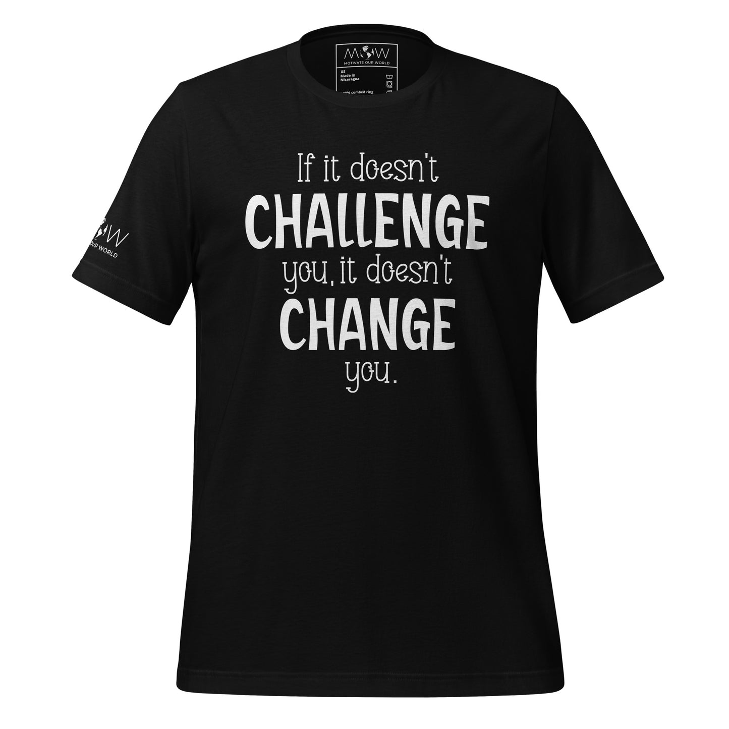 Keep Moving Forward Men's Motivational Black T-Shirt
