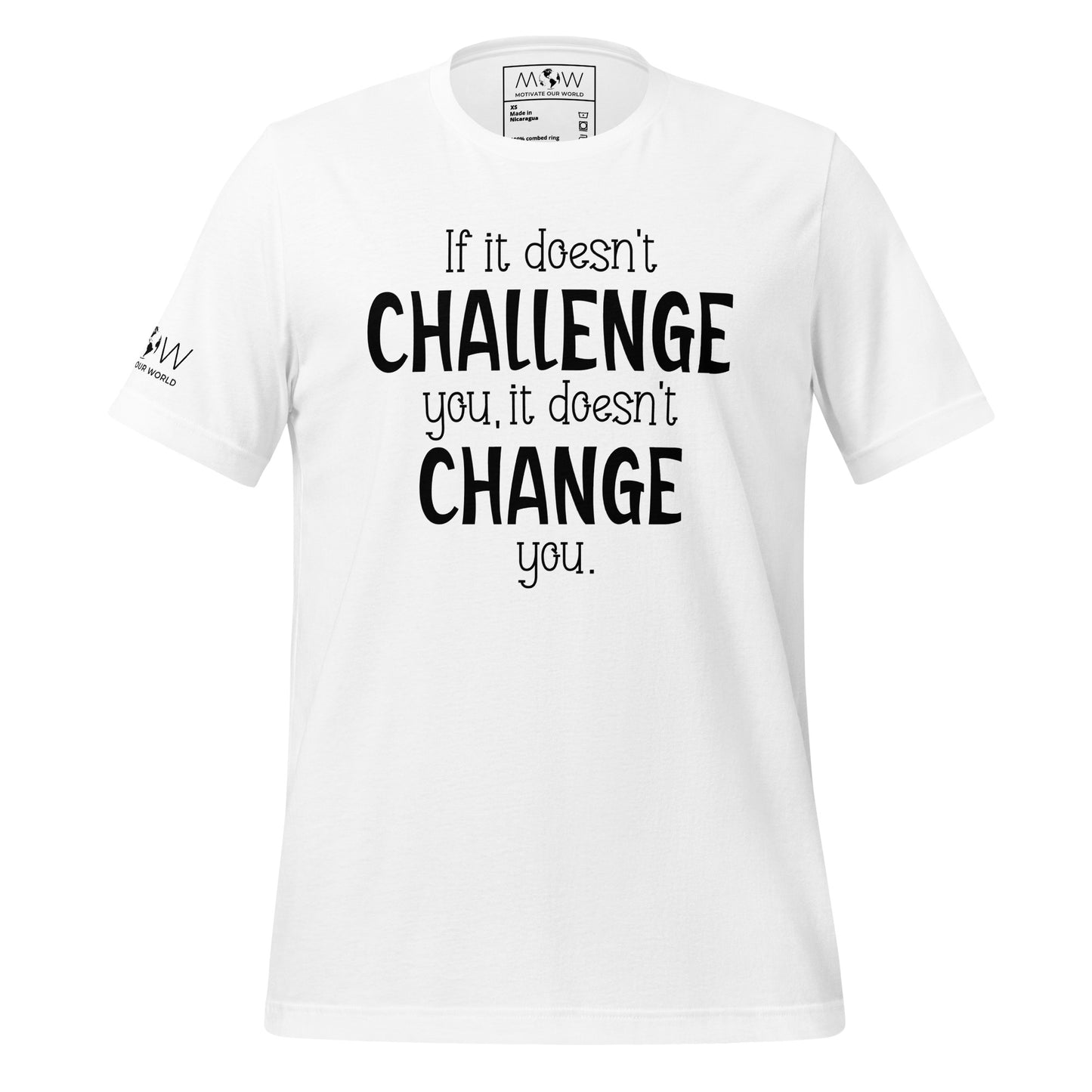 Keep Moving Forward Men's Motivational White T-Shirt