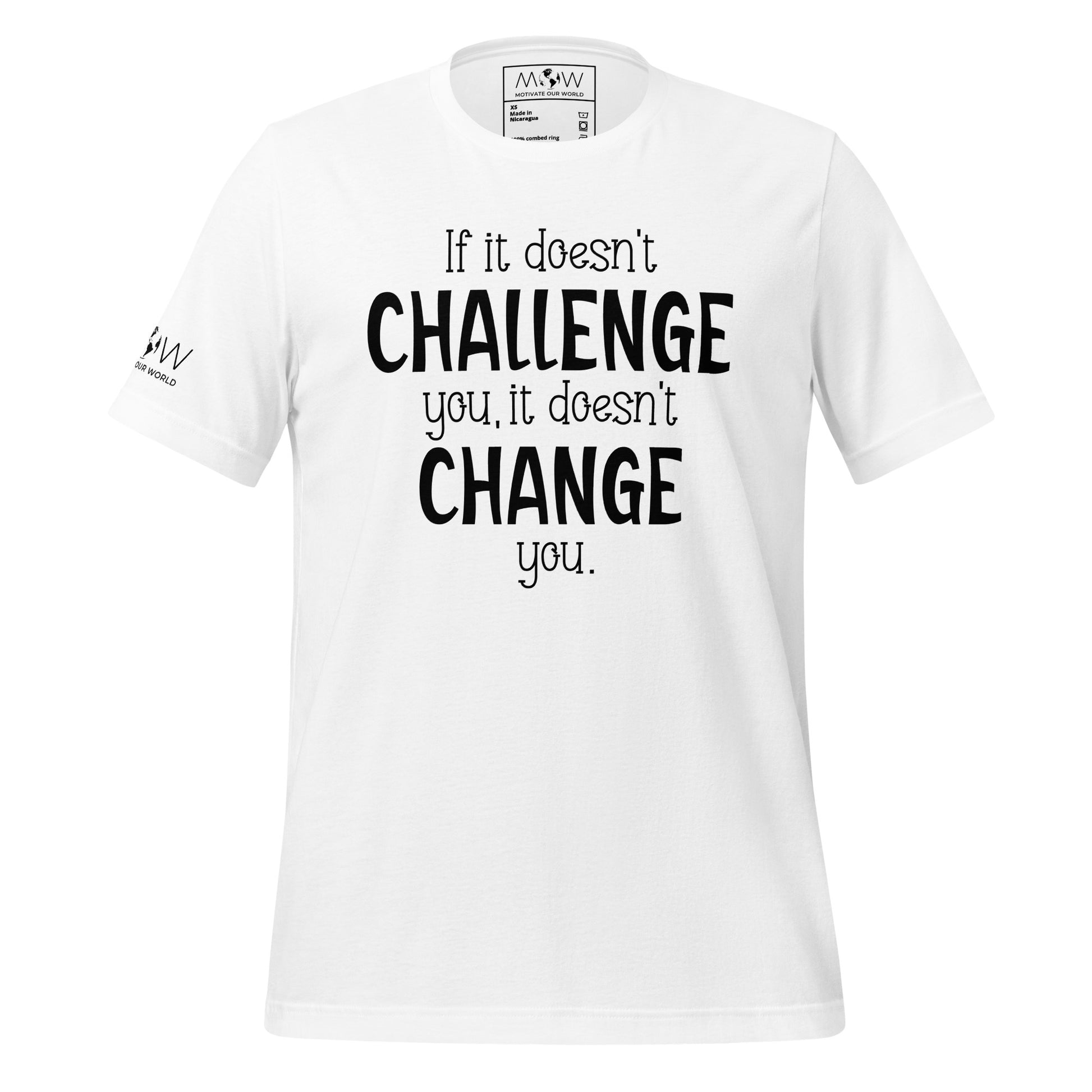 Keep Moving Forward Men's Motivational White T-Shirt