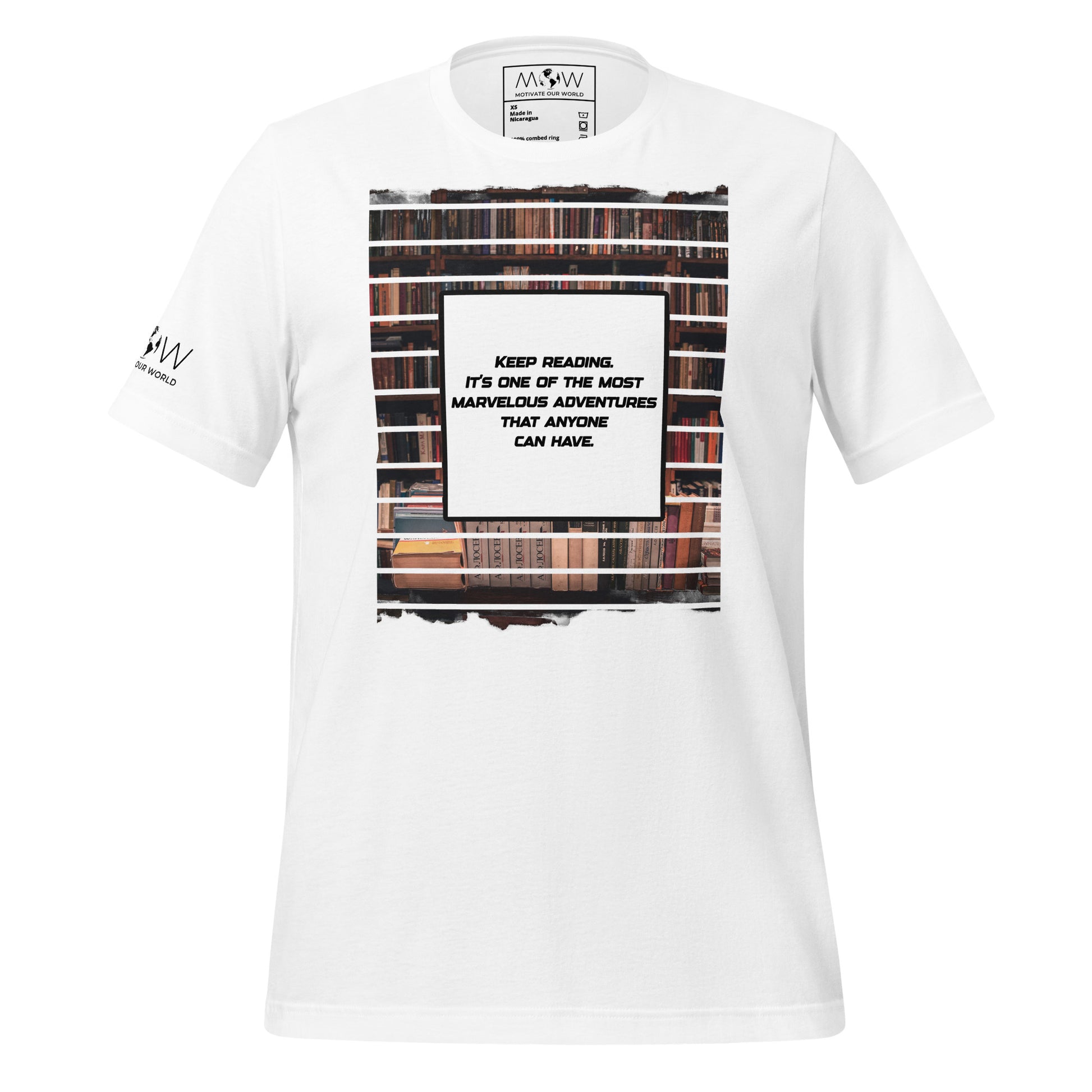 Keep Reading Adventure White Motivational Men's T-Shirt
