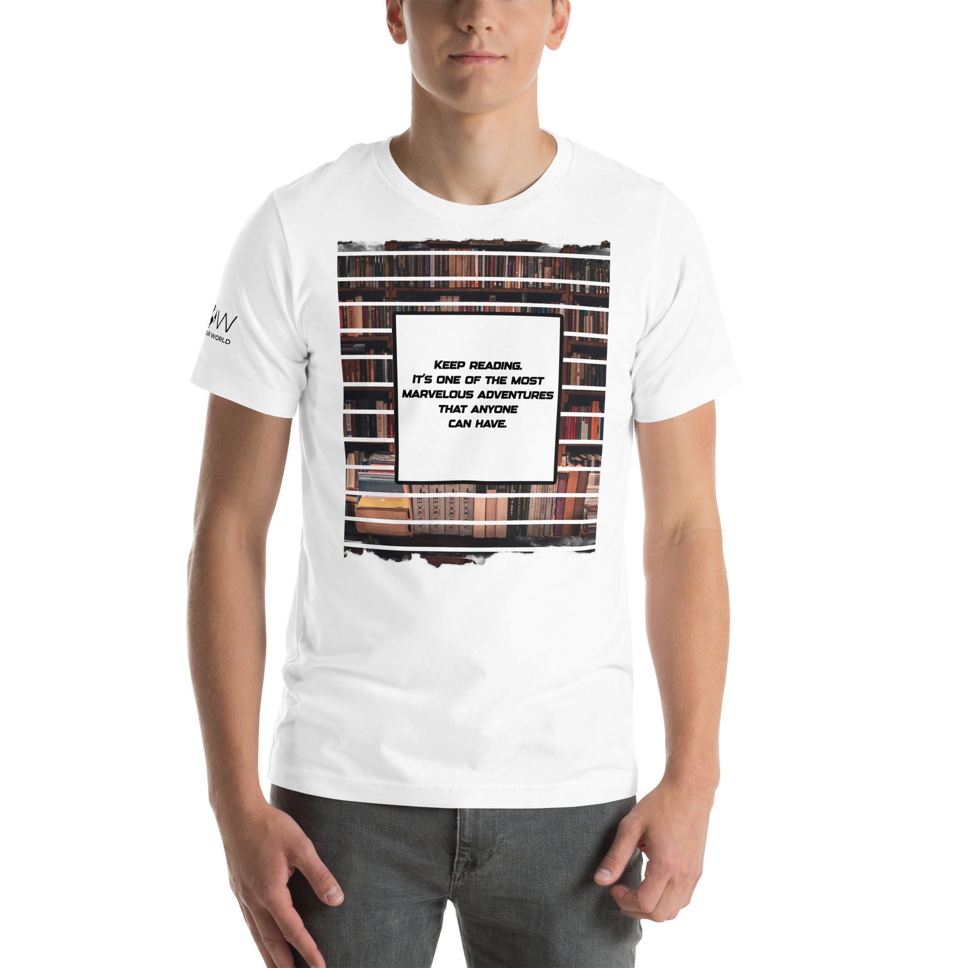 Keep Reading Adventure White Motivational Men's T-Shirt