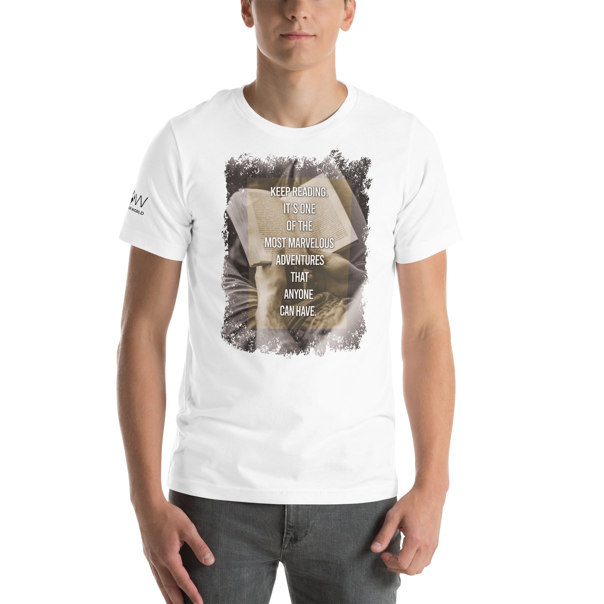 Keep Reading Marvelous Adventure White Motivational Men's T-Shirt