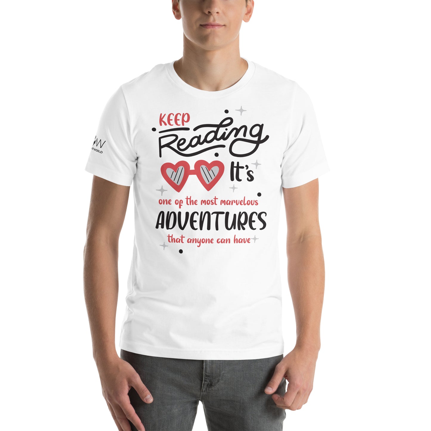 Keep Reading White Motivational Men's T-Shirt