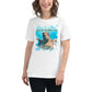 Keep The Sea Plastic Free Turtle Splash White Motivational Women’s T-Shirt Lifestyle