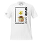 Knowledge Grows Men's Motivational White T-Shirt