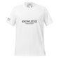Knowledge Men's Motivational White T-Shirt