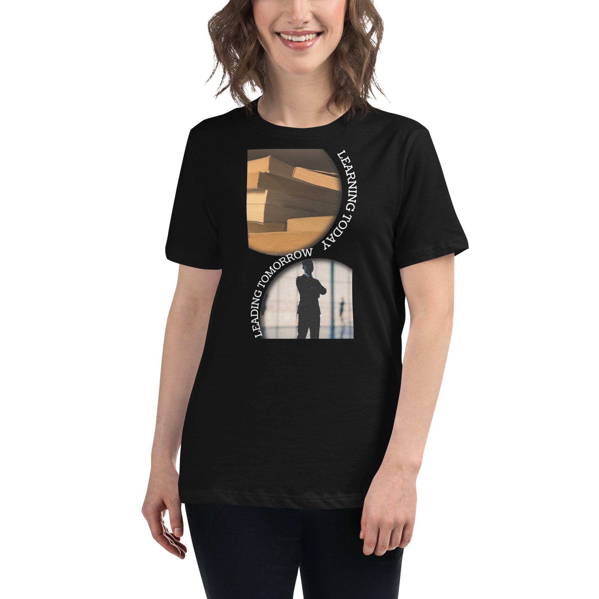 Knowledge to Success Black Motivational Women’s T-Shirt Lifestyle