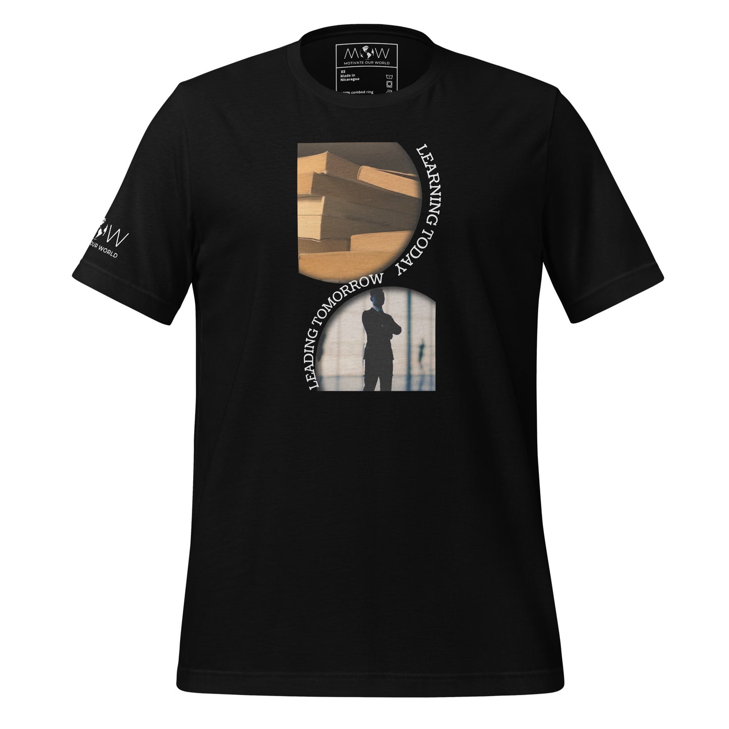 Knowledge to Success Men's Motivational Black T-Shirt