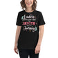 Leaders Invite, Not Force – Colorful Journey Edition Black Motivational Women’s T-Shirt Lifestyle