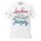 Leaders Invite, Not Force – Journey Edition White Motivational Men's T-Shirt