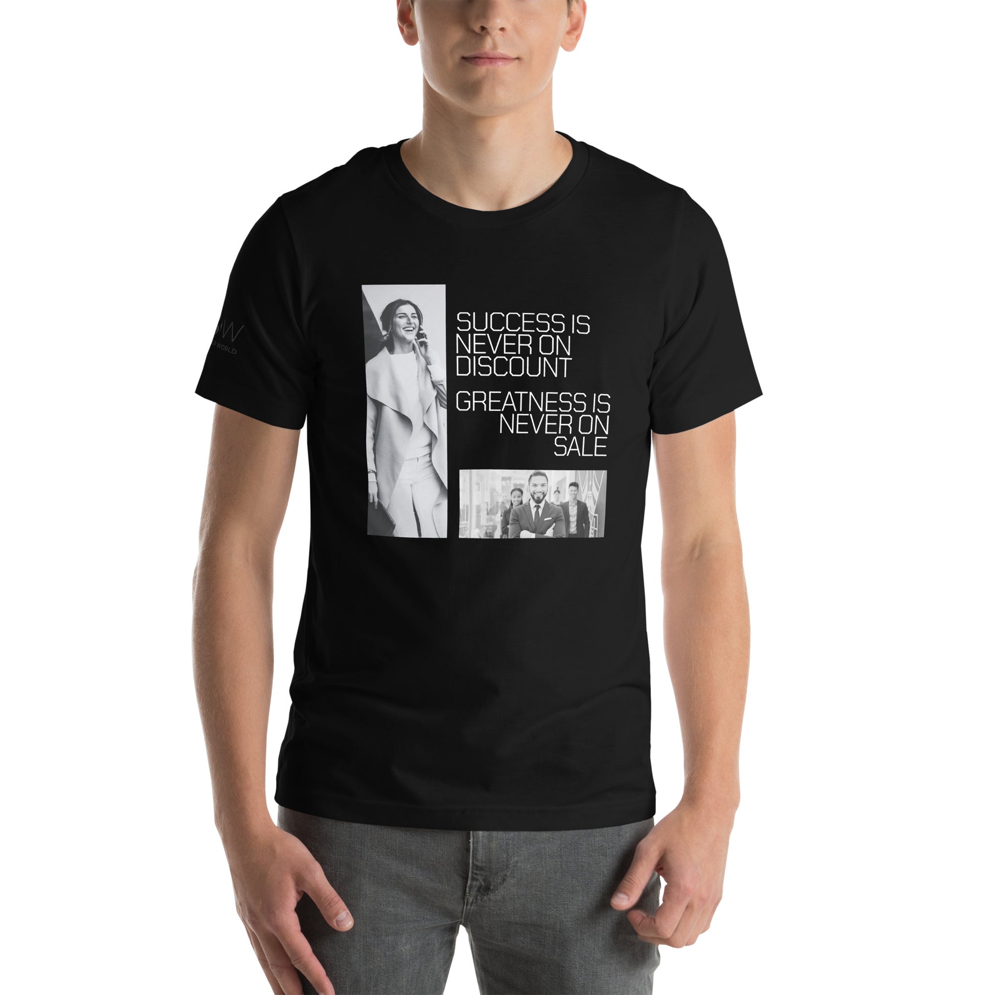 Leadership in Action Men's Motivational Black T-Shirt