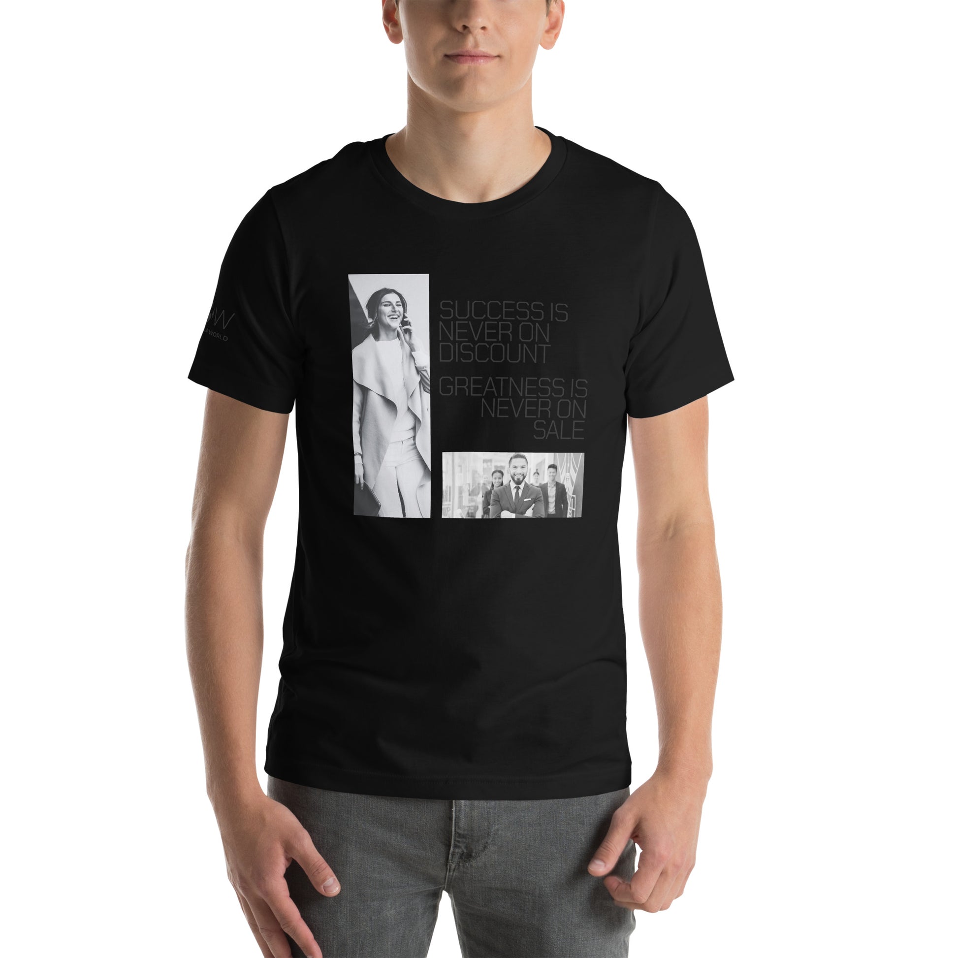 Leadership in Action Men's Motivational Black T-Shirt
