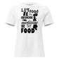 Let Food Be Thy Medicine White Motivational Women’s T-Shirt