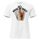 Let’s Hug It Out Happy Doodle White Motivational Women’s T-Shirt
