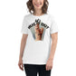 Let’s Hug It Out Happy Doodle White Motivational Women’s T-Shirt Lifestyle