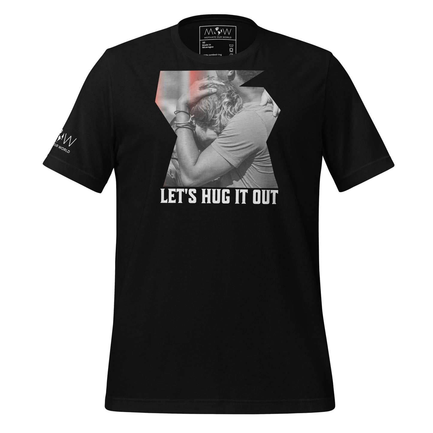 Let's Hug It Out Motivational Black Motivational  Men's T-Shirt